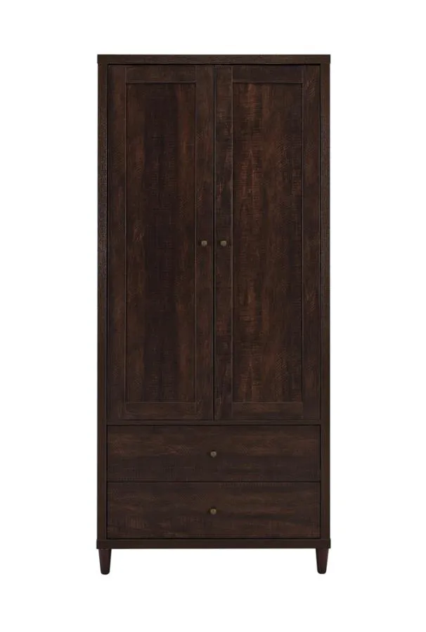 2-door Tall Accent Cabinet Rustic Tobacco