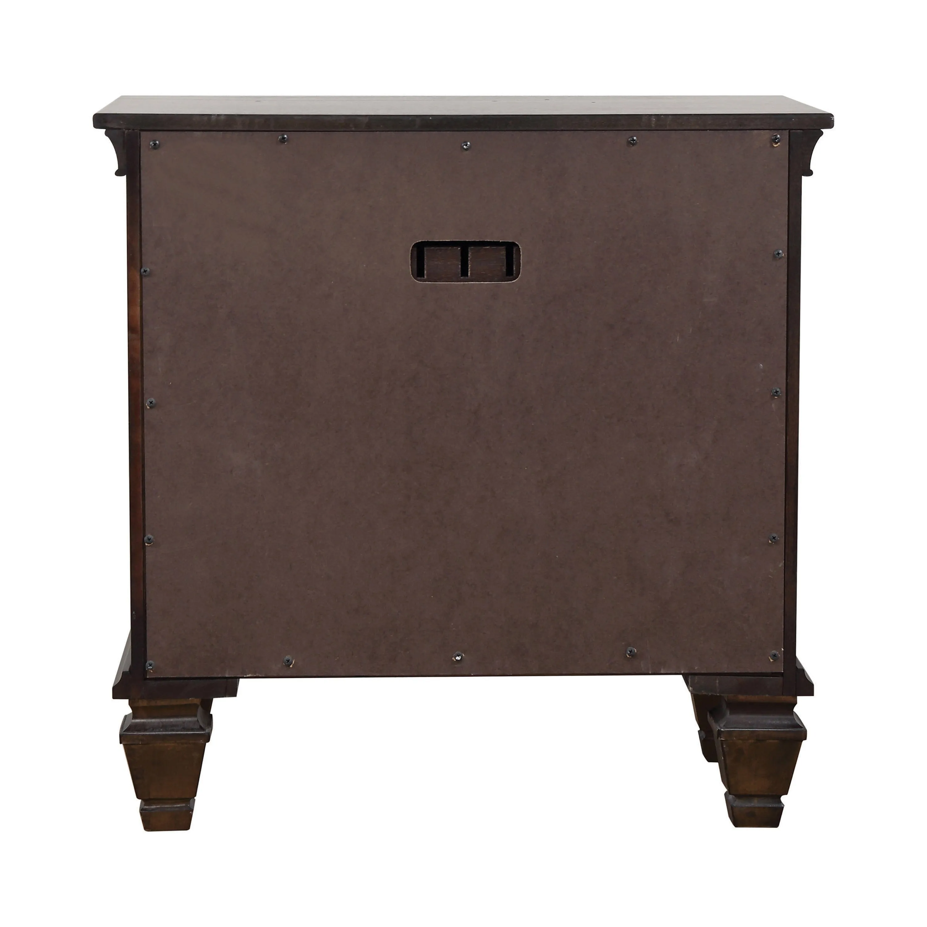 2-Drawer Nightstand With Pull Out Tray Burnished Oak - 200972