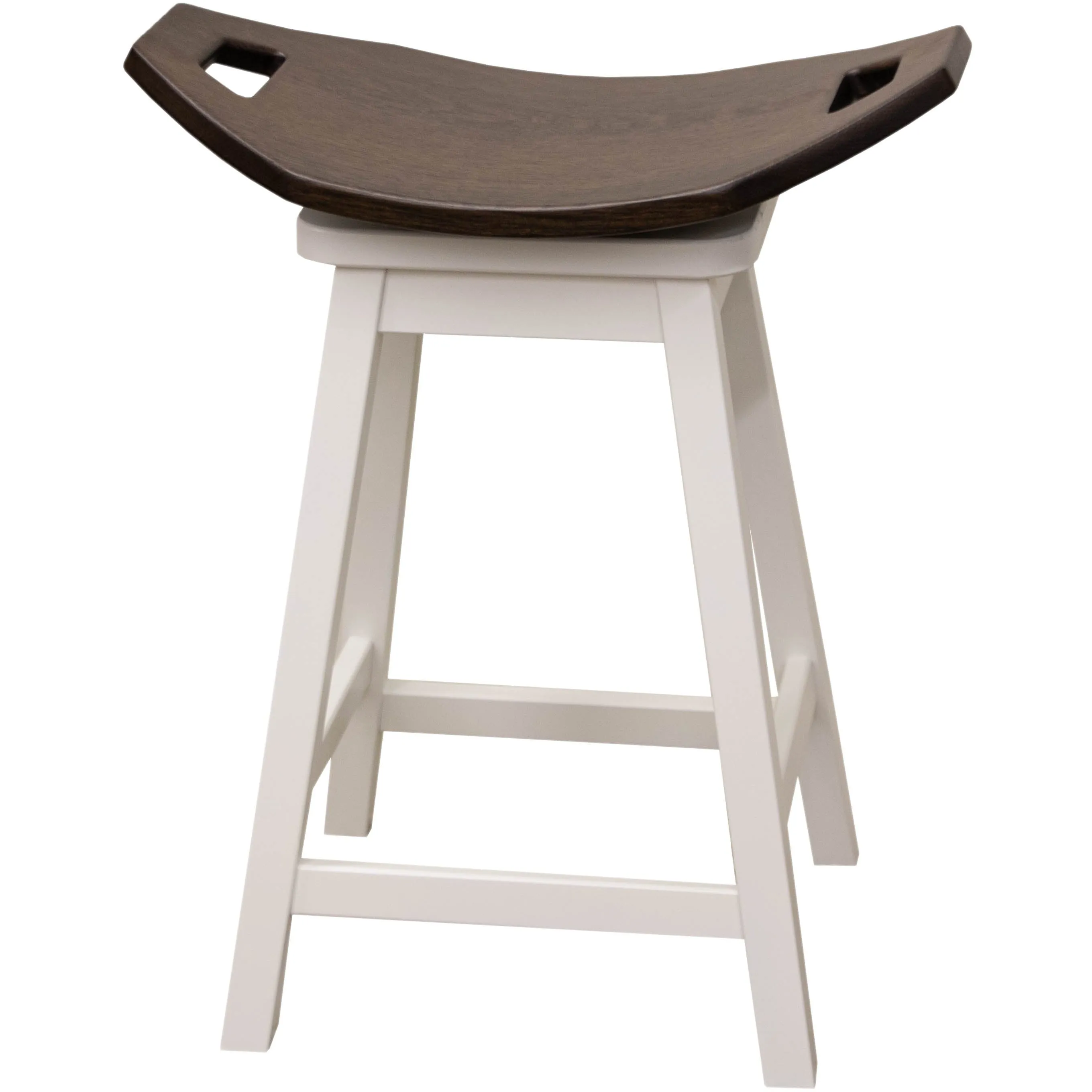 24" Mission Swivel Saddle Bar Stool