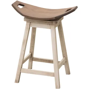 24" Mission Swivel Saddle Bar Stool