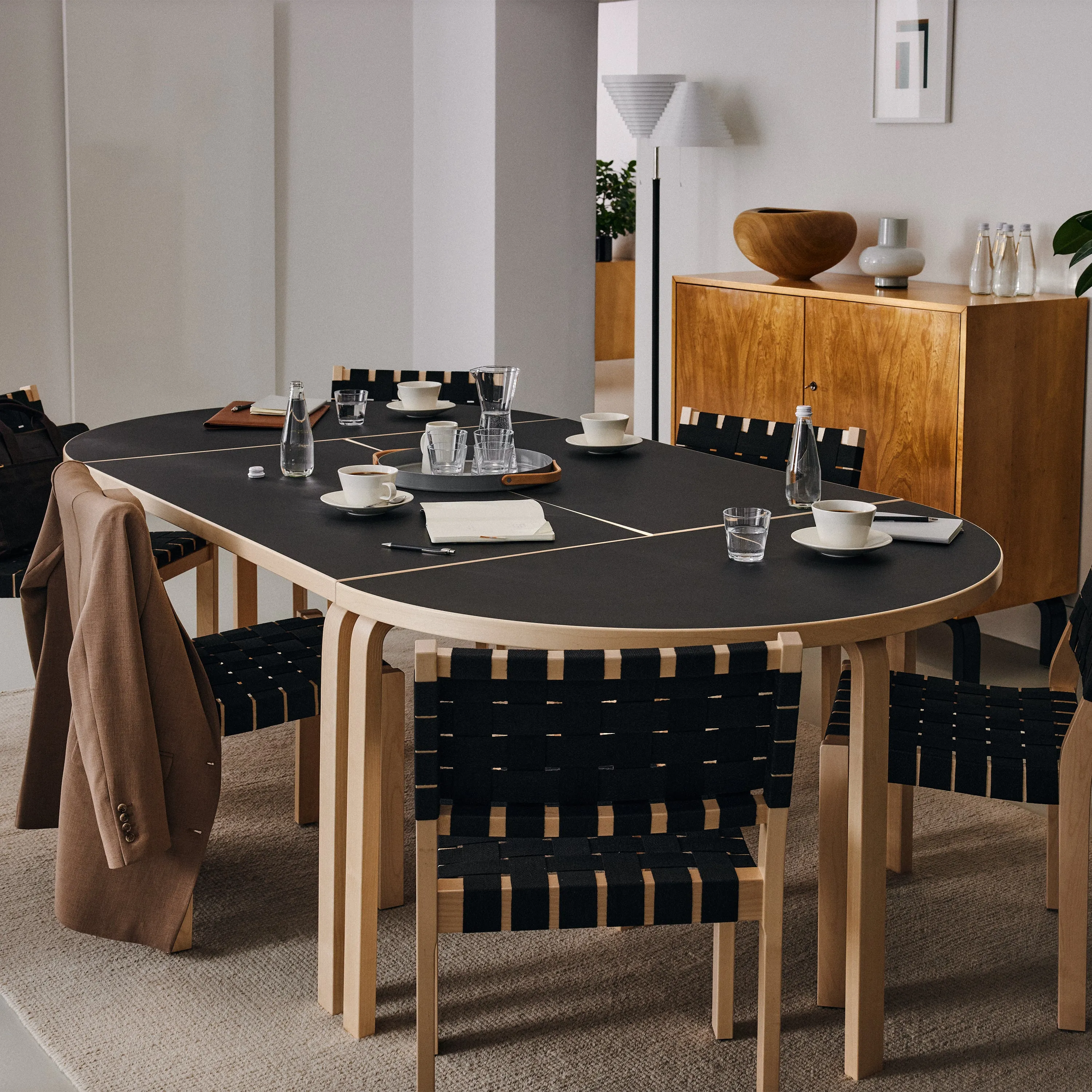 Aalto Half-Round Dining Table