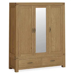 Abbey Grande Triple Wardrobe with Drawers