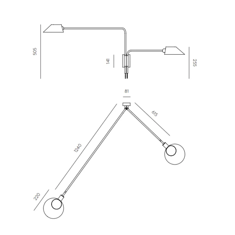 Adjustable Hooded Duo Wall Light