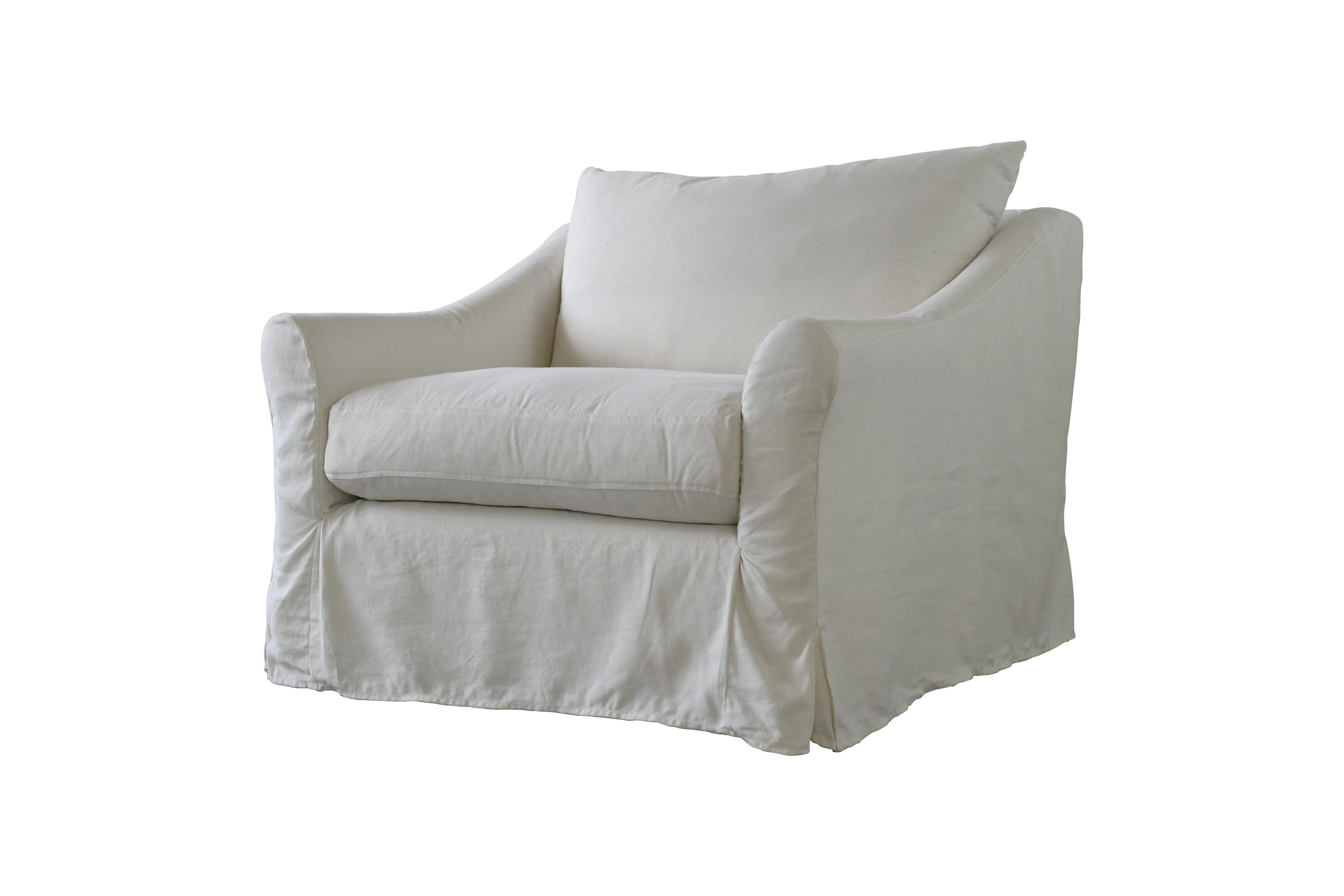 Alice | Love Seat Extra Loose Cover | Marque Ivory