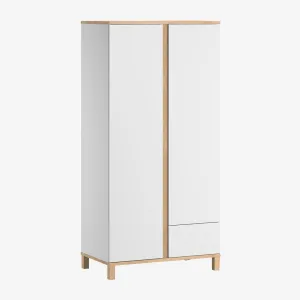 Altitude Two-Door Wardrobe - White/Oak