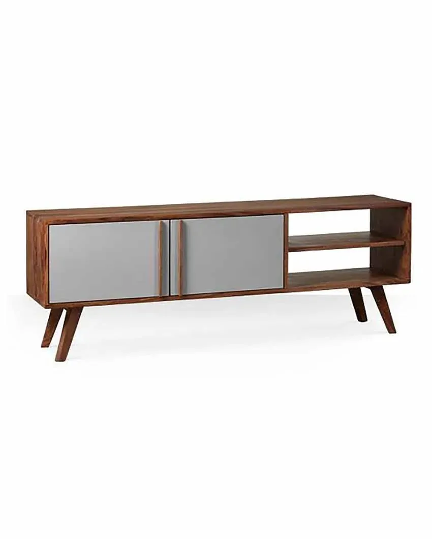 Alviro Sheesham Wood Tv Cabinet | 57 x 14 x 20 inches