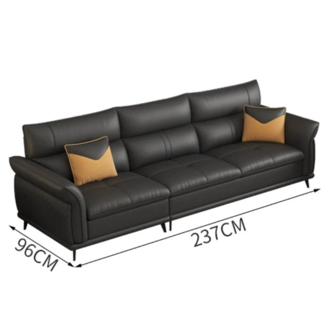 Augustine Leather Sectional Sofa