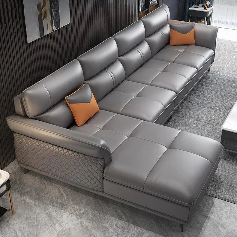 Augustine Leather Sectional Sofa