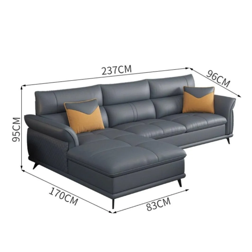 Augustine Leather Sectional Sofa