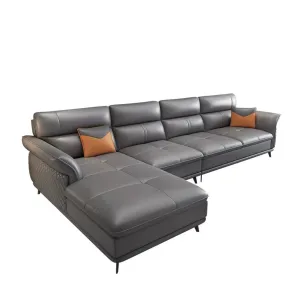 Augustine Leather Sectional Sofa