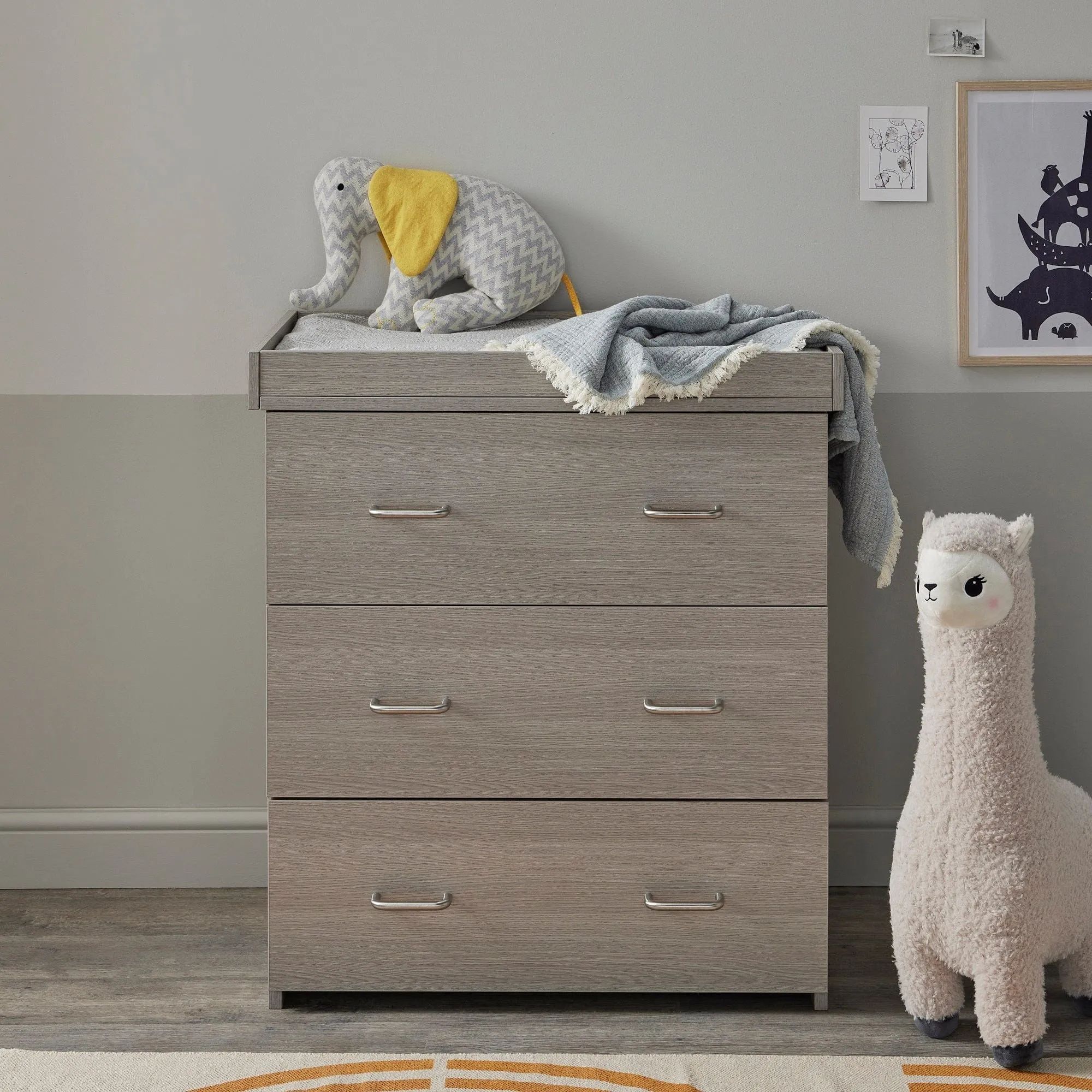 Babymore Caro 3 Piece Room Set - Grey Wash