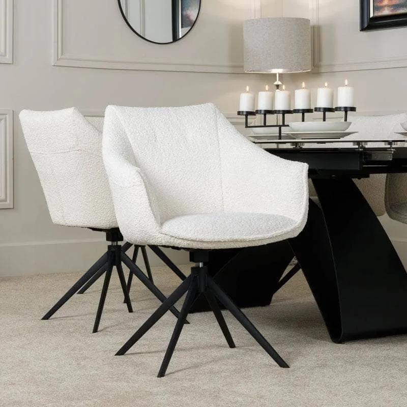 Bari Dining Chairs - Ivory