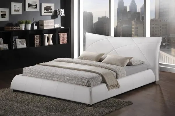 Baxton Studio Corie White Modern Platform Bed