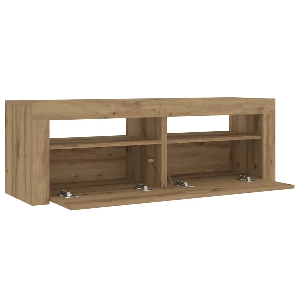 Bedside Cabinets 2 pcs with LEDs Artisan Oak 60x35x40 cm