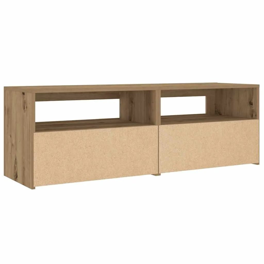 Bedside Cabinets 2 pcs with LEDs Artisan Oak 60x35x40 cm