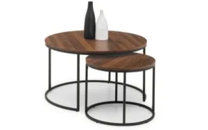 Bellini Round Nesting Coffee Table - Walnut