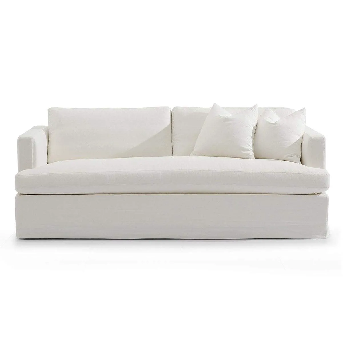 Birkshire Linen Sofa - 3 Seater White 2.2m