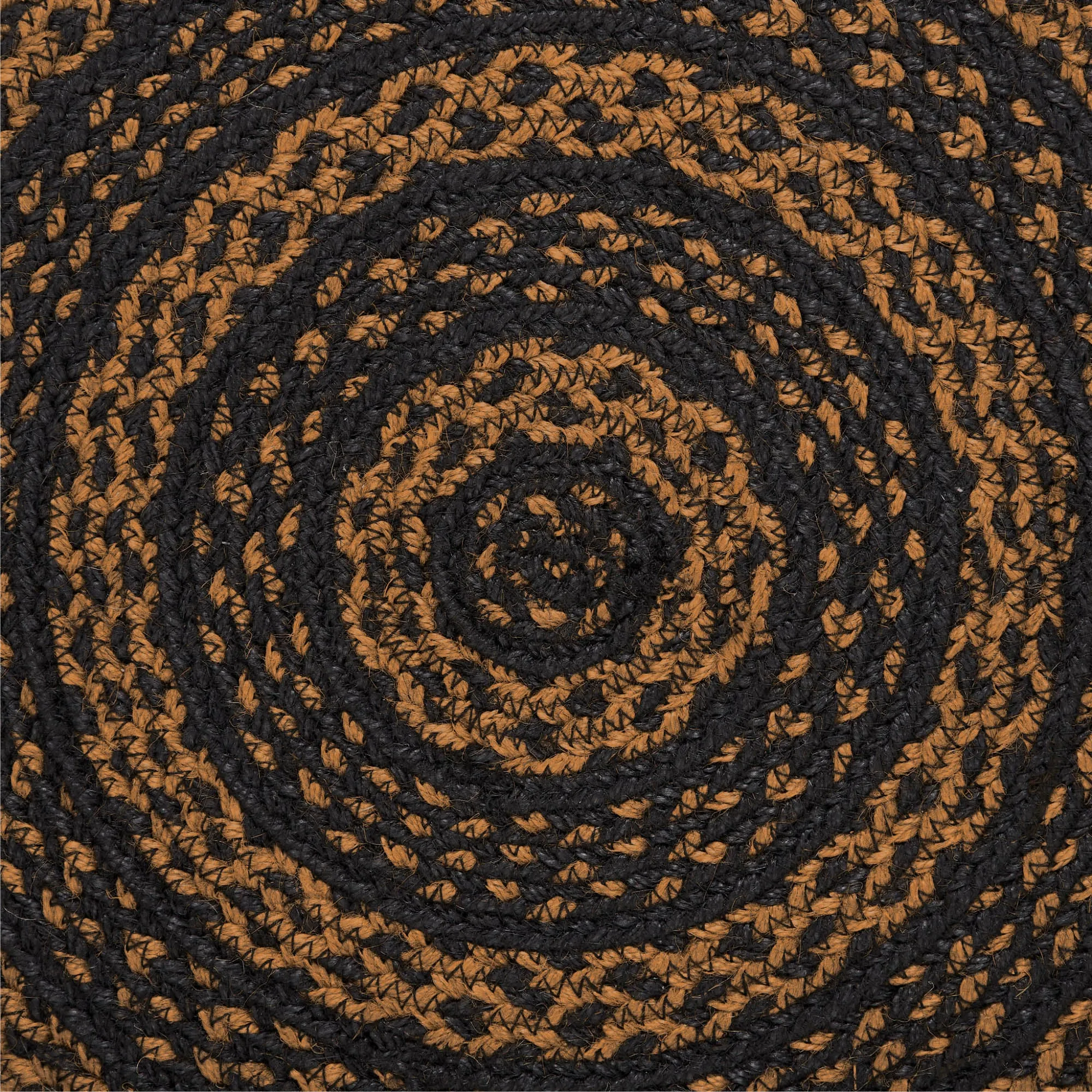 Black & Tan Jute Chair Pad