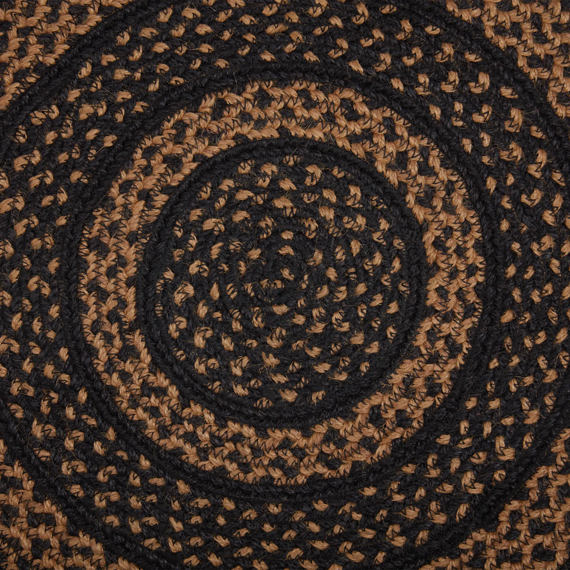 Black & Tan Jute Chair Pad