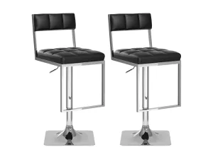 Black Bar Stools, Set of 2