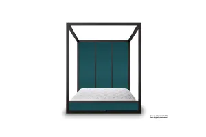 Black Four Poster Bed - Black