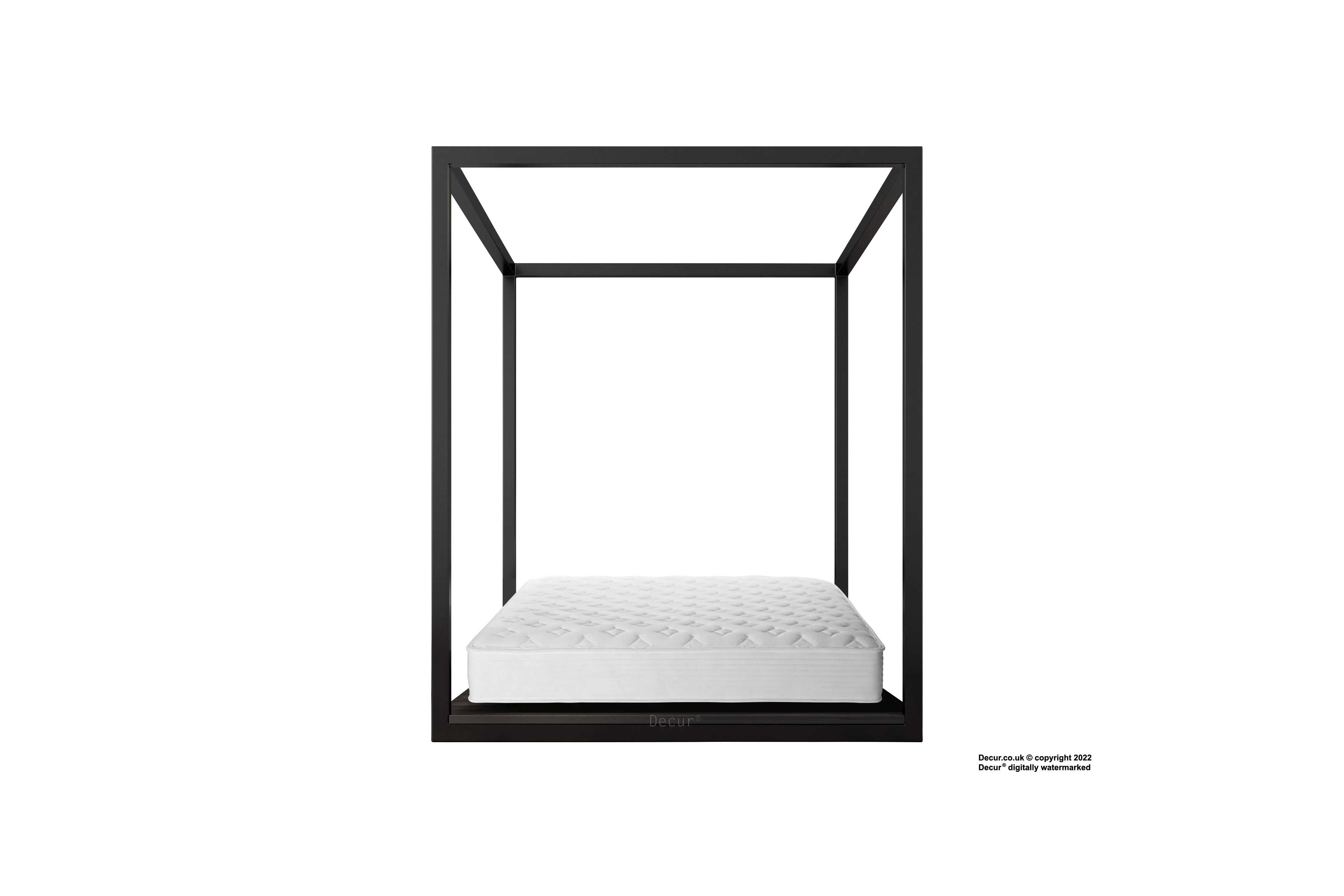 Black Four Poster Bed - Black