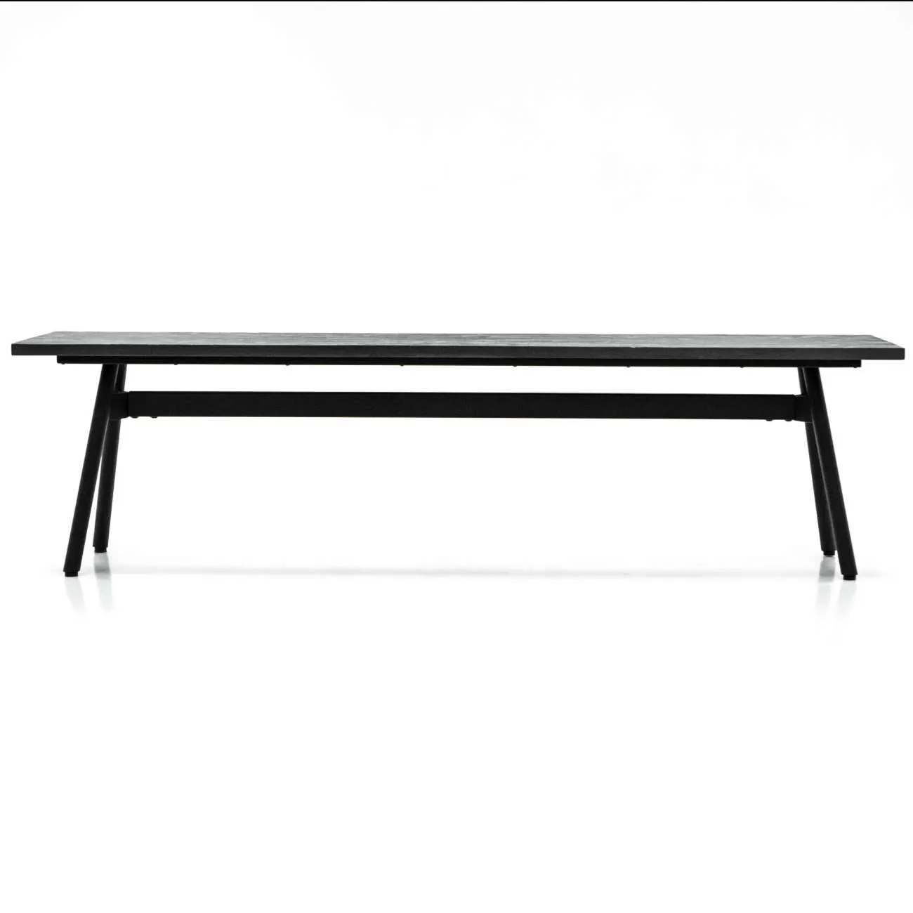 Bronx Black Acacia Bench 170cm