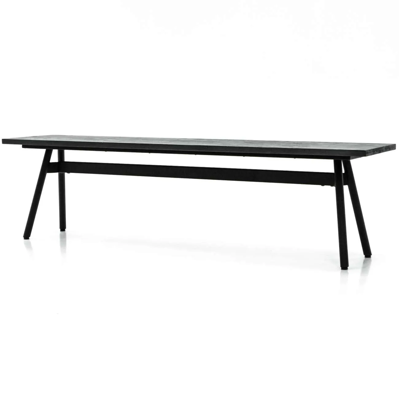 Bronx Black Acacia Bench 170cm