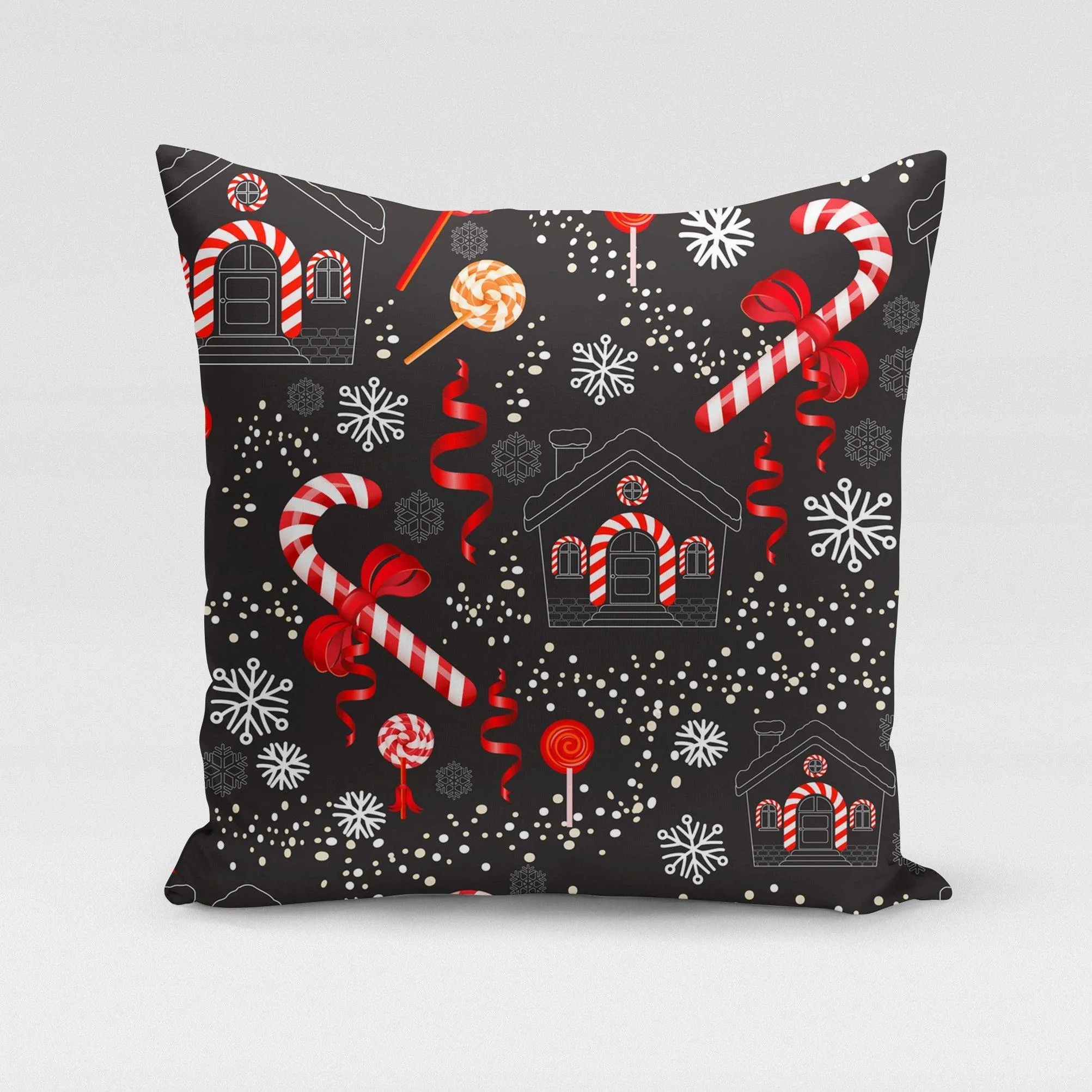 Candy Cane Pillow Cover