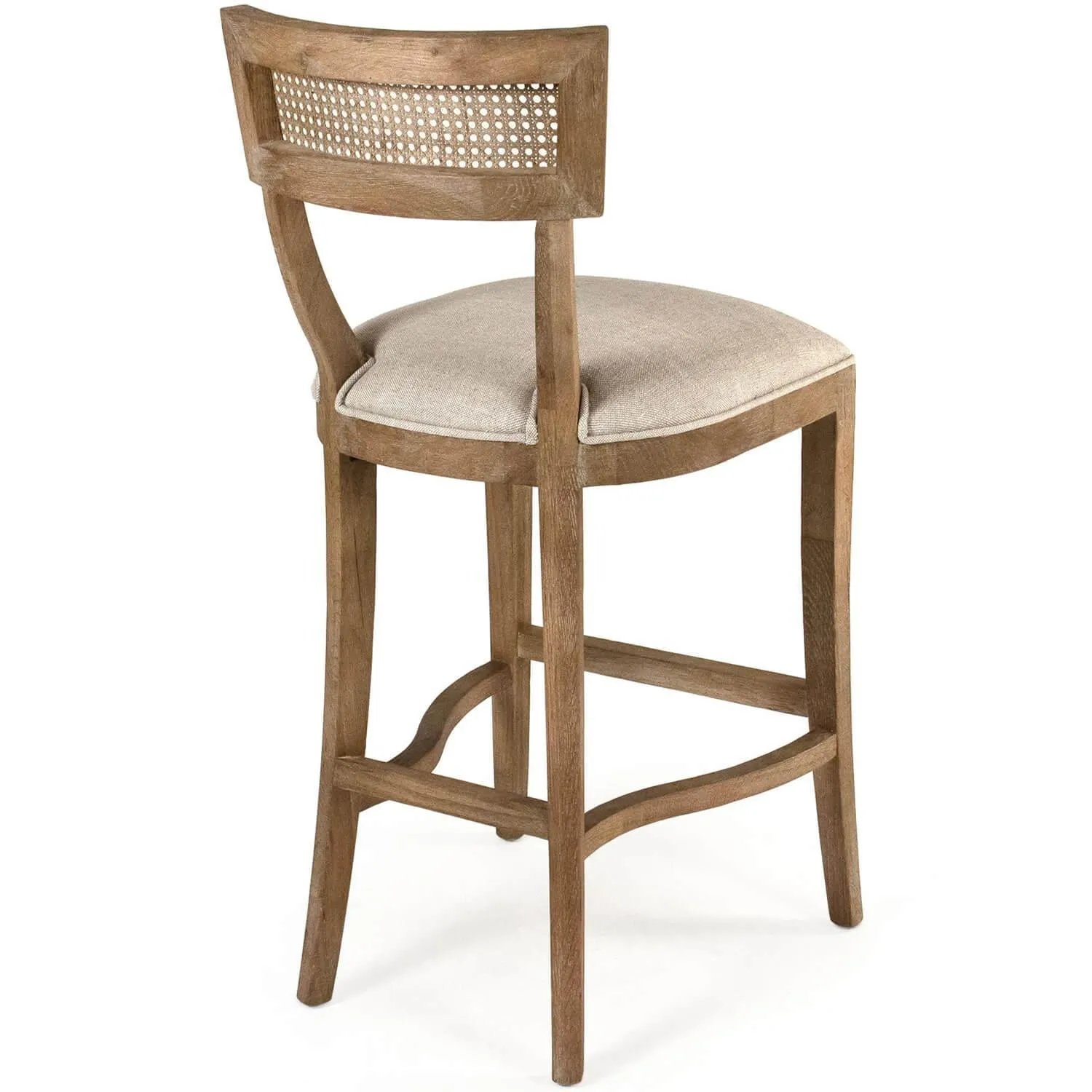 Cane Curved Back Bar Stools