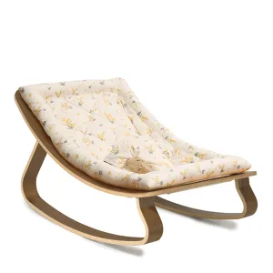 Charlie Crane LEVO Rocker in Walnut - Garbo & Friends Mimosa