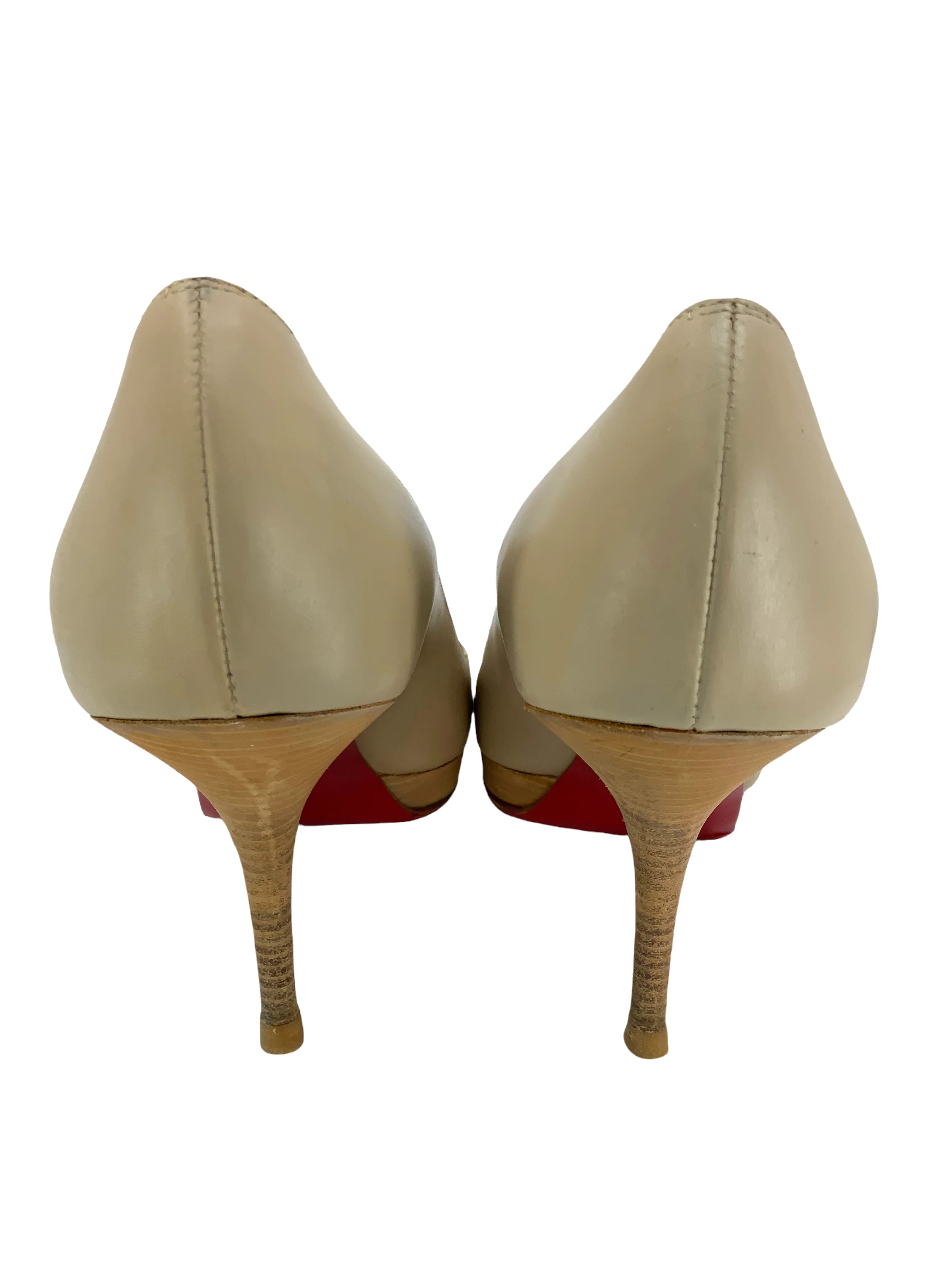 Christian Louboutin Leather Wood New Simple Pumps Size 9.5