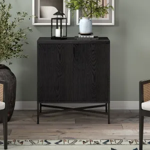 classic Brighton 28" Wide Rectangular Accent Cabinet, Charcoal Gray