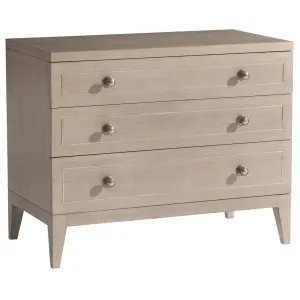 Cornelia 3 Drawer Nightstand, Nebbia