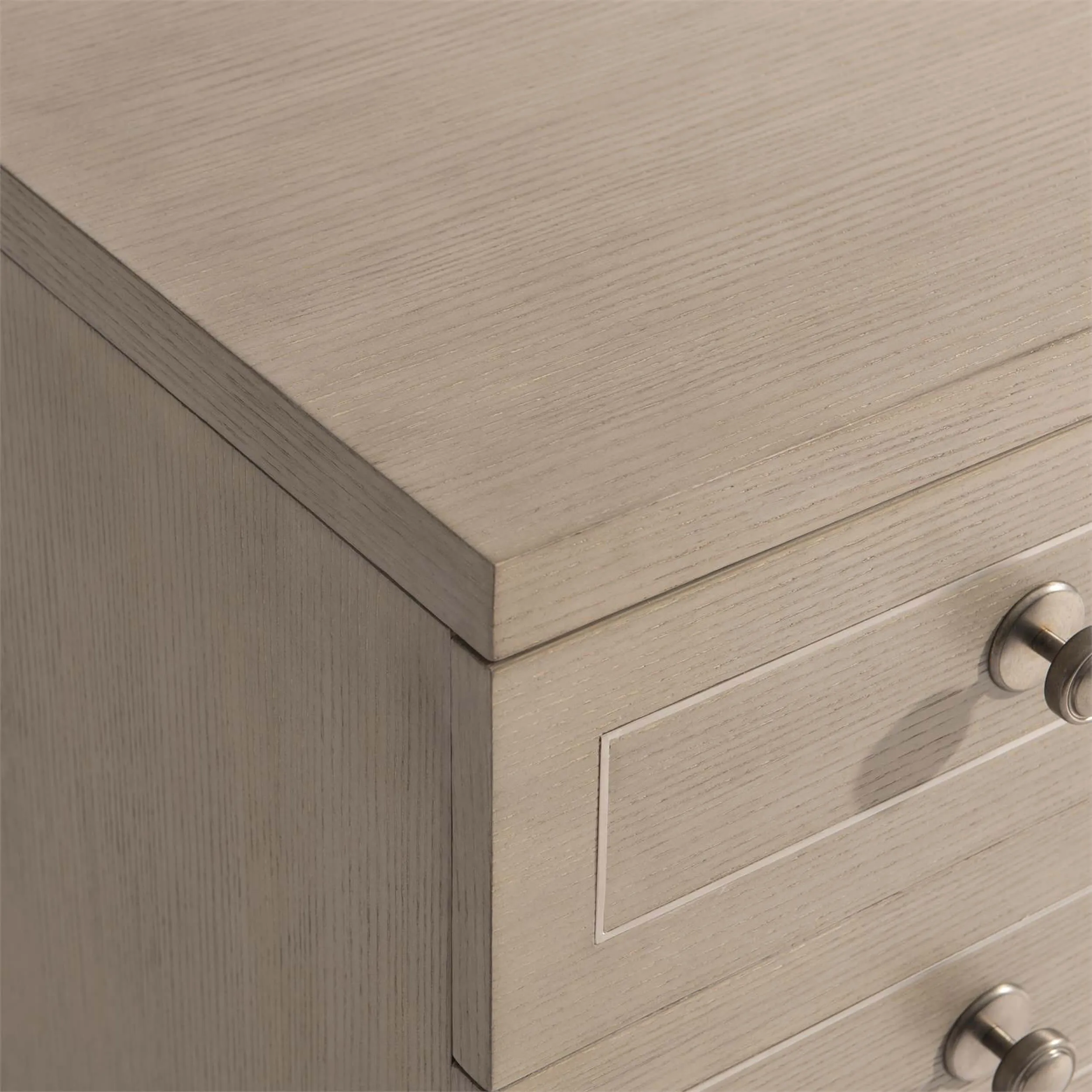 Cornelia 3 Drawer Nightstand, Nebbia