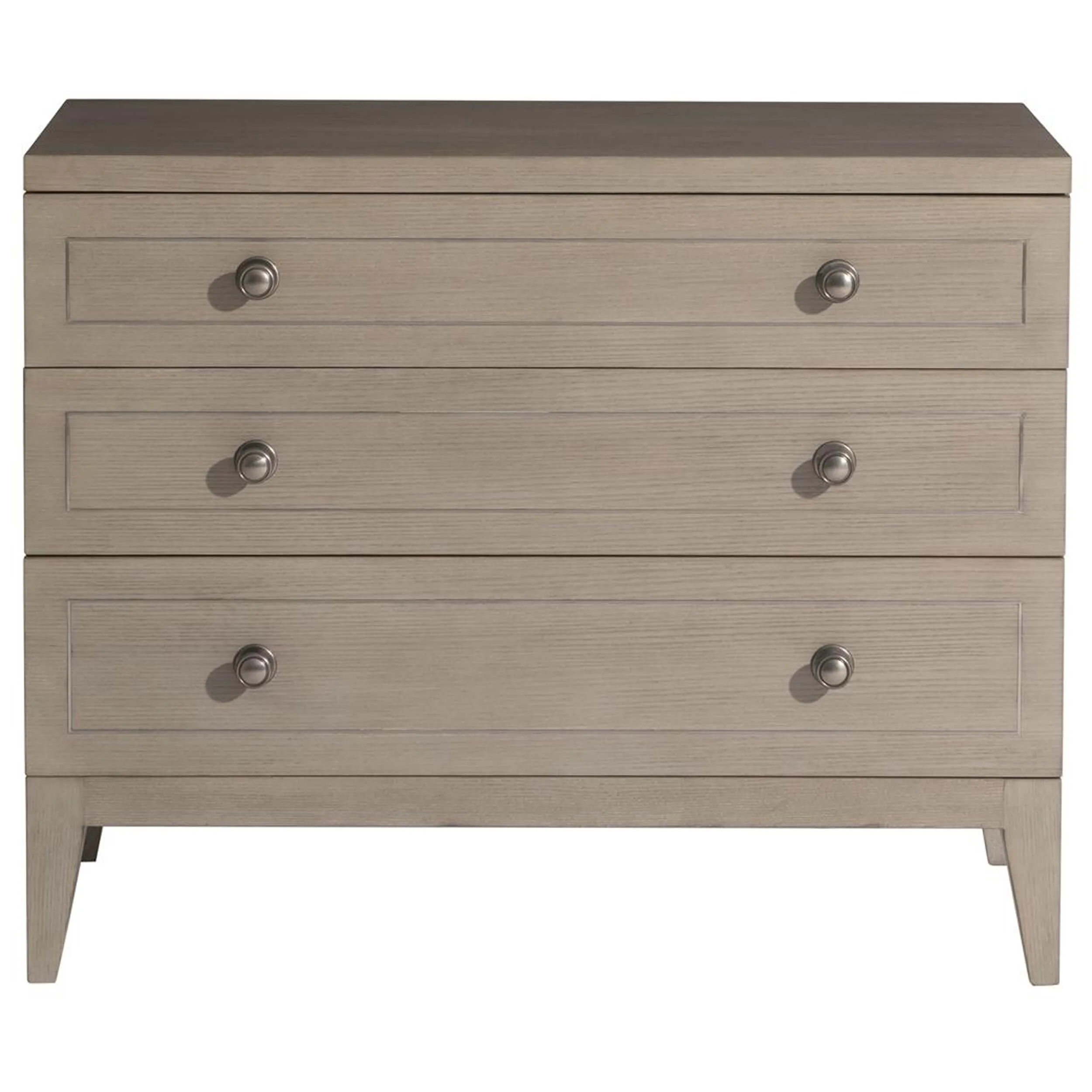 Cornelia 3 Drawer Nightstand, Nebbia