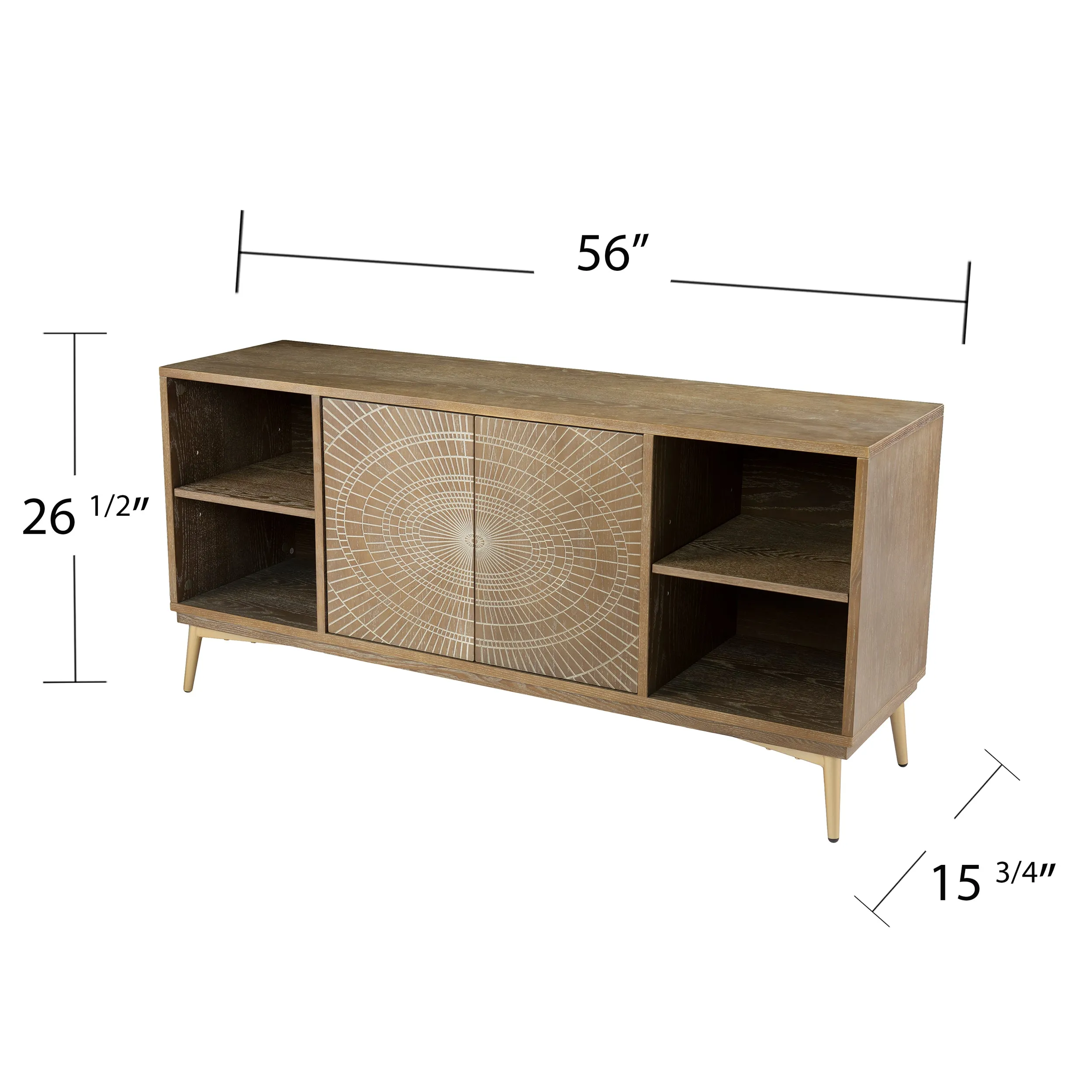 Crestbury Media Console w/ Storage