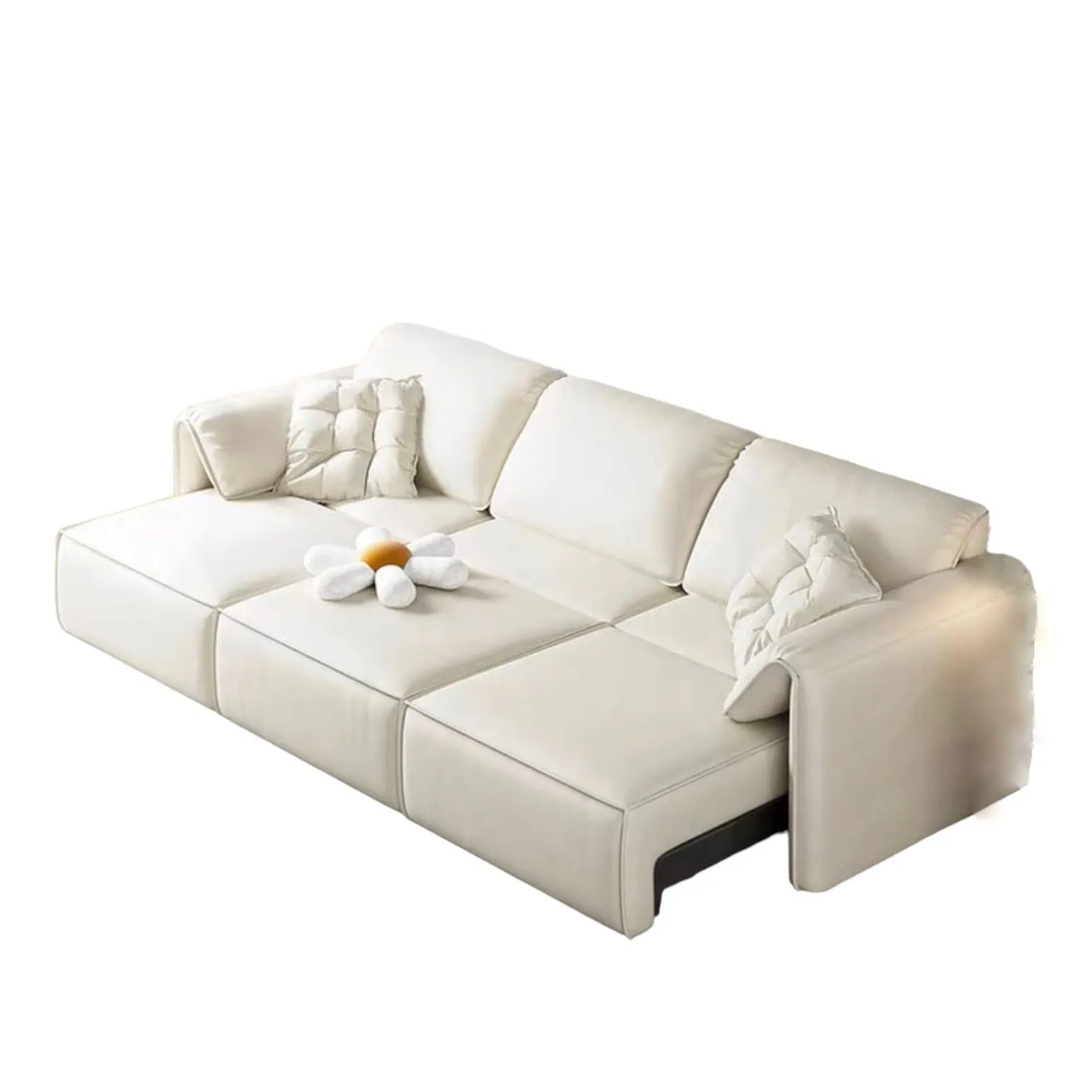 Crystal Electric Motorized Leather Sofa Bed