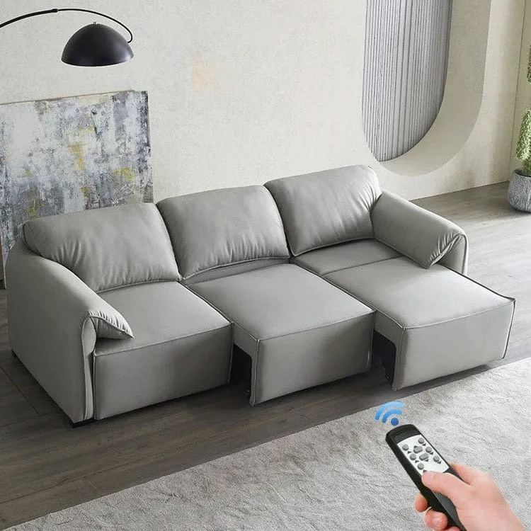 Crystal Electric Motorized Leather Sofa Bed