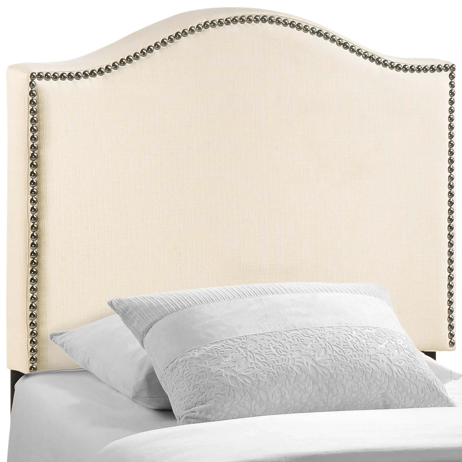 Curl Nailhead Upholstered Headboard