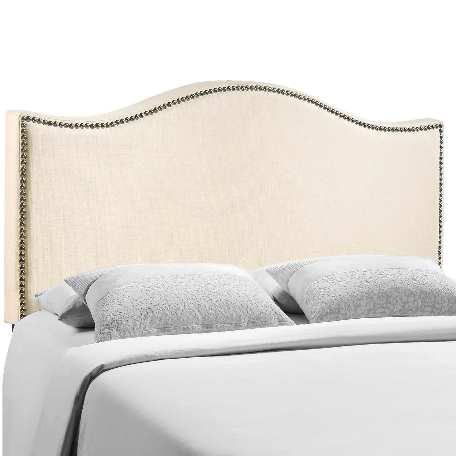 Curl Nailhead Upholstered Headboard