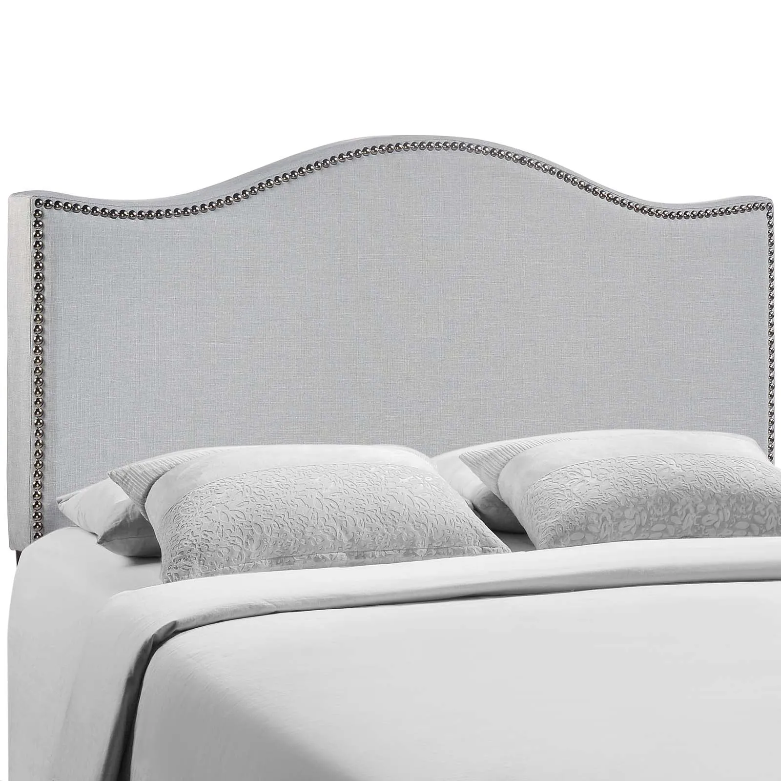 Curl Nailhead Upholstered Headboard