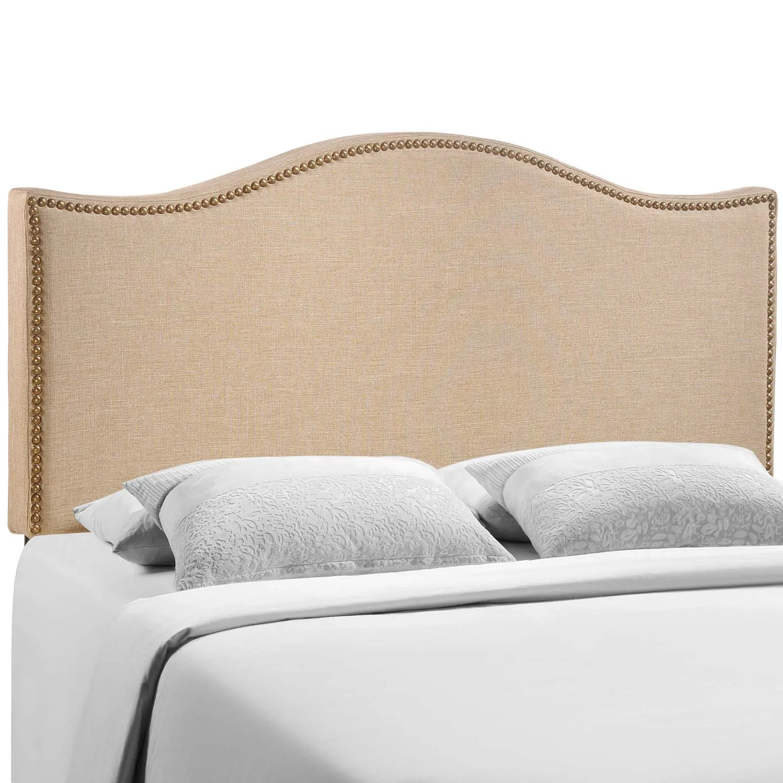 Curl Nailhead Upholstered Headboard