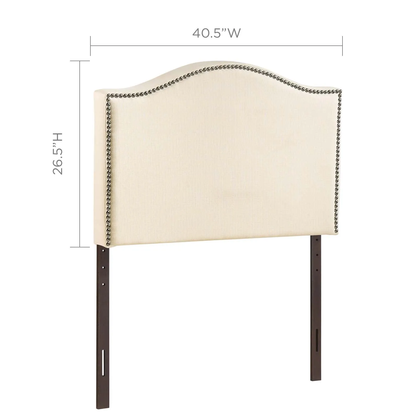 Curl Nailhead Upholstered Headboard