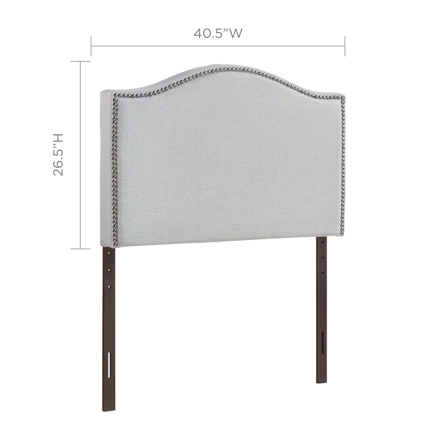 Curl Nailhead Upholstered Headboard