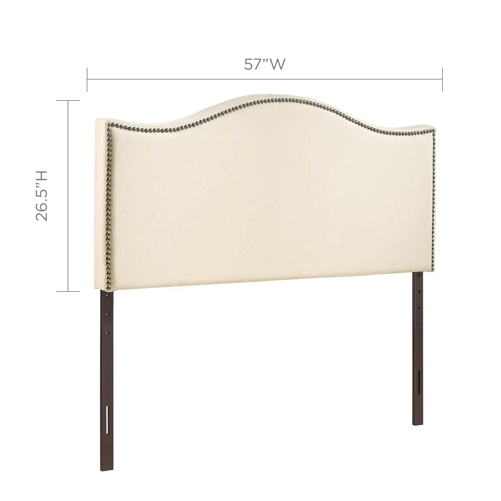 Curl Nailhead Upholstered Headboard