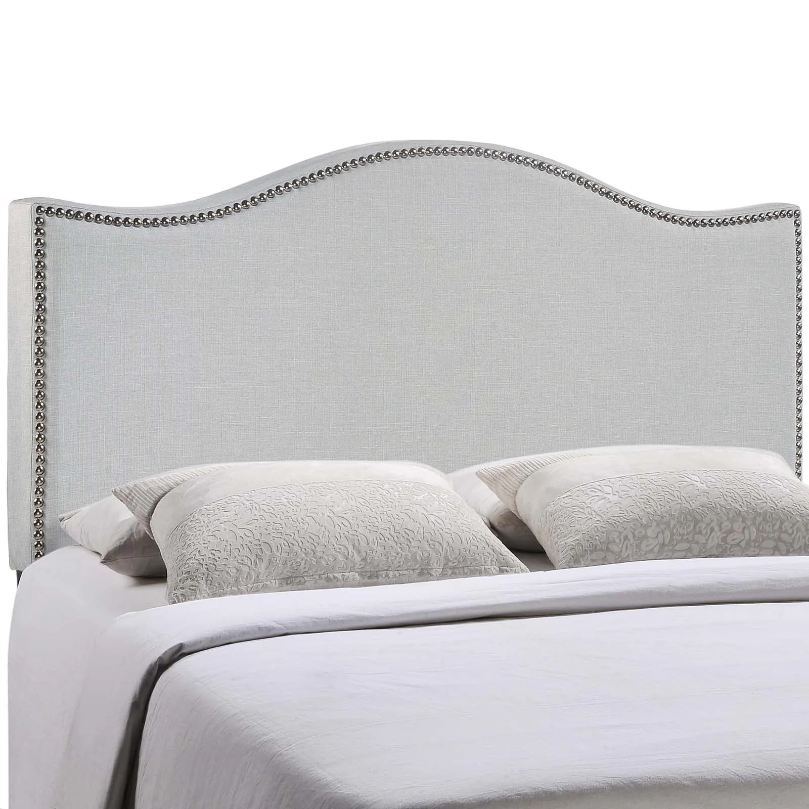 Curl Nailhead Upholstered Headboard