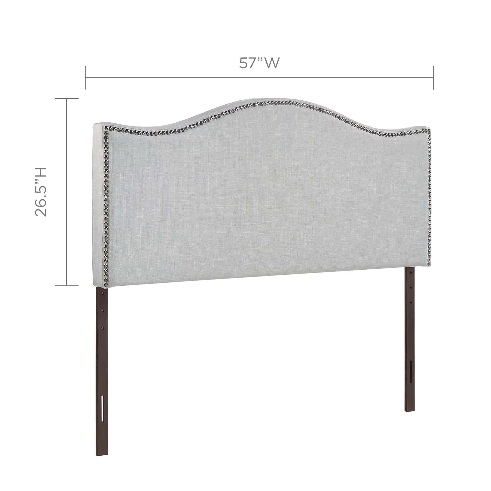 Curl Nailhead Upholstered Headboard