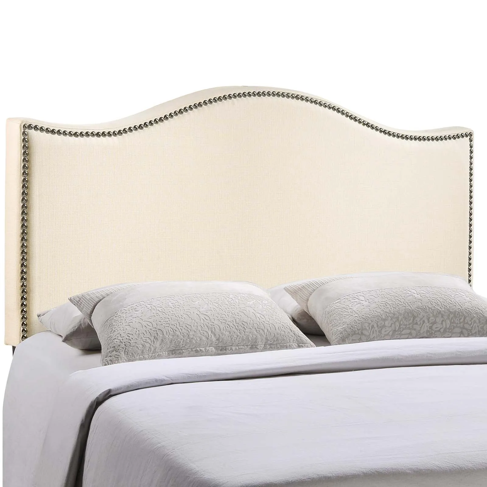 Curl Nailhead Upholstered Headboard