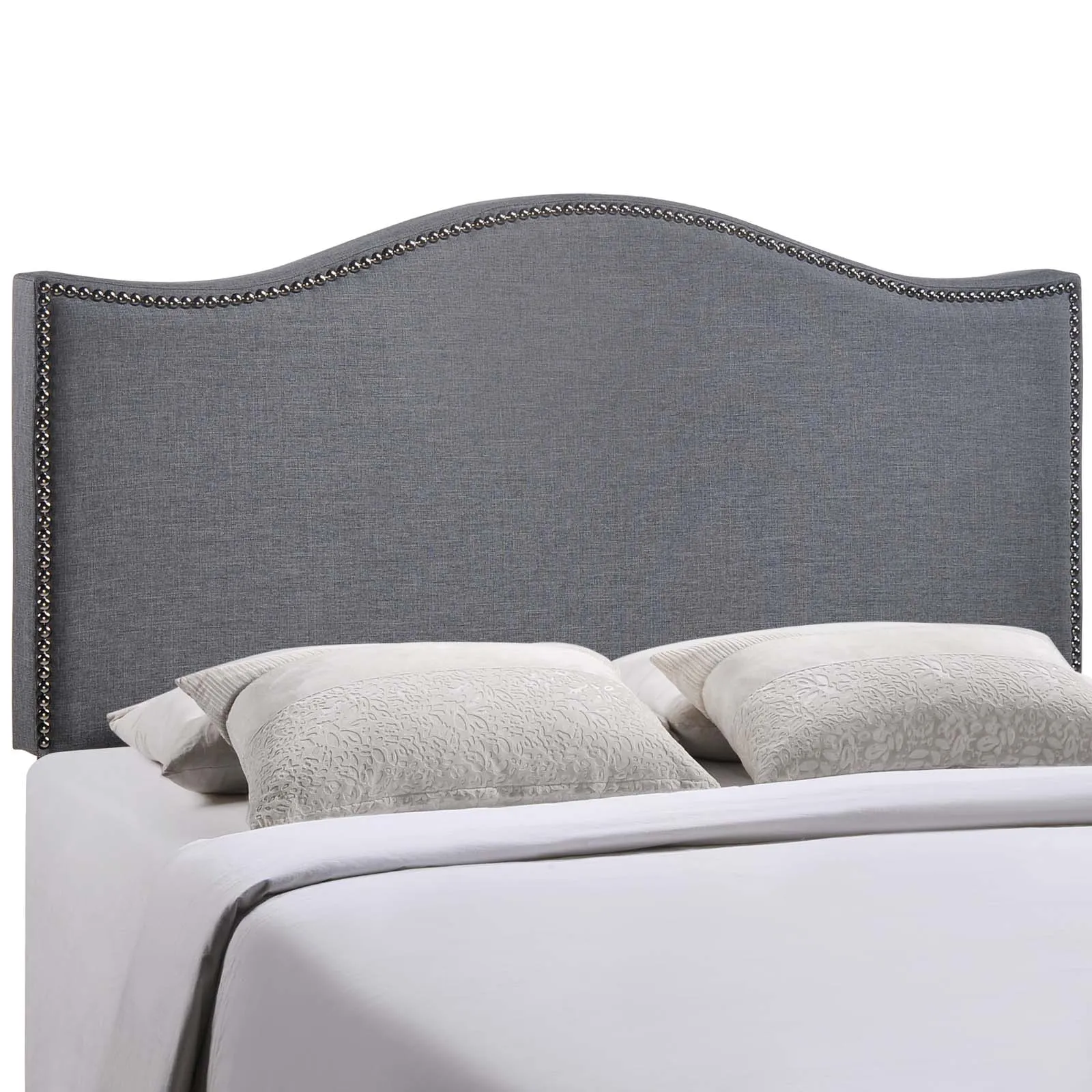 Curl Nailhead Upholstered Headboard